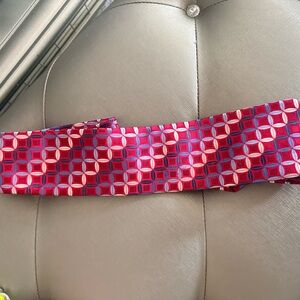 Michael Kors maroon/berry and Blue Geometric Belt